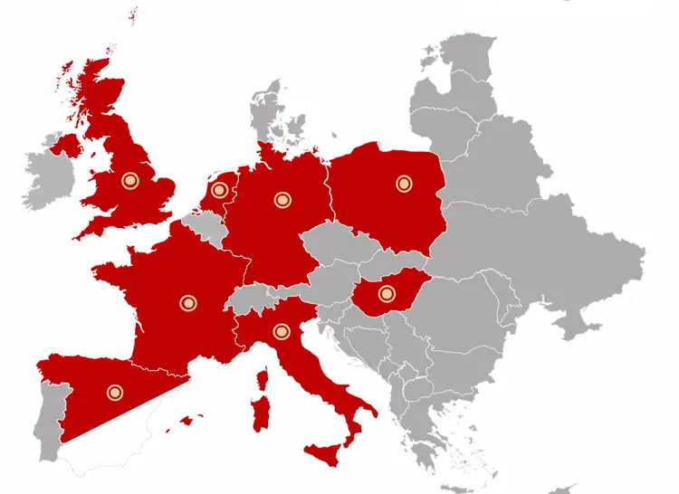 OUR EUROPEAN FOOTPRINT